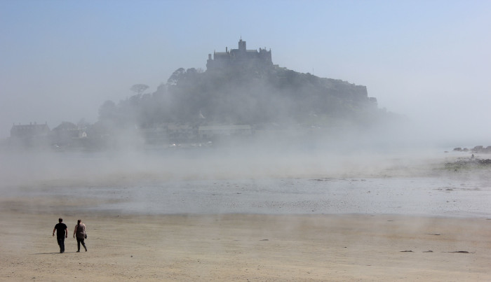 St Michael's Mount in the the mist